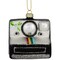 Northlight 3" Black and Silver Retro Instant Camera Glass Christmas Ornament